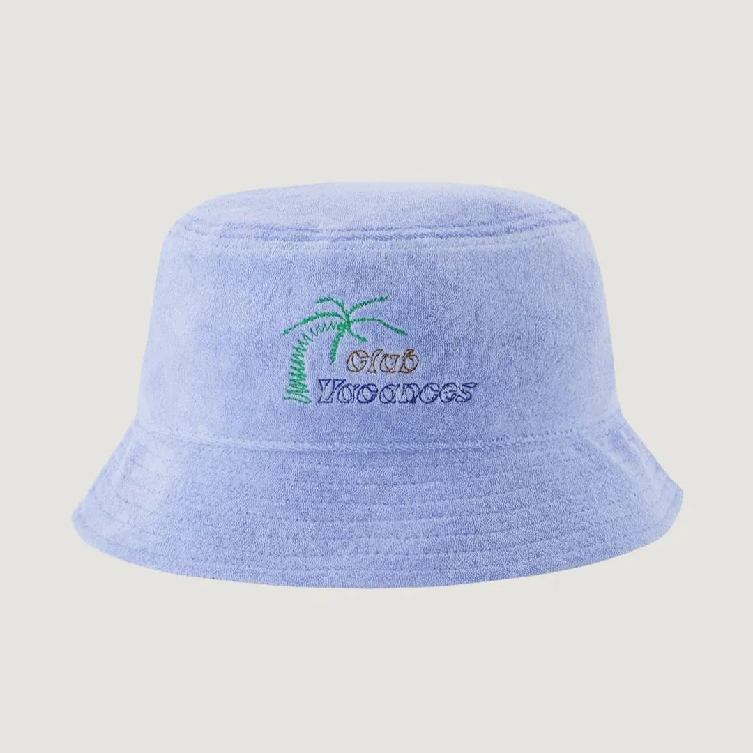 "Club Vacances" Joffre Terry Bucket Hat (Azur Blue Terry)