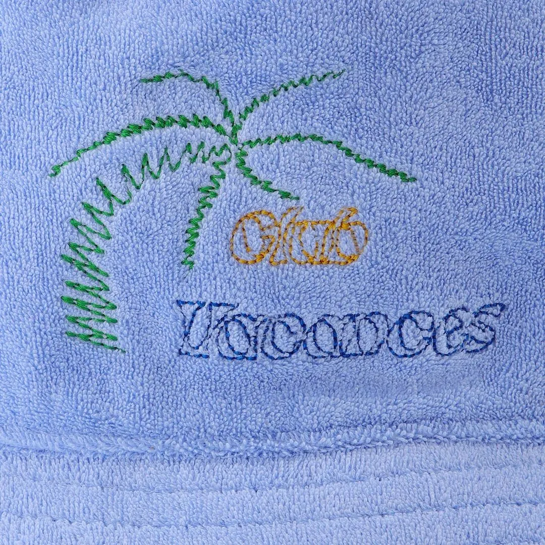 "Club Vacances" Joffre Terry Bucket Hat (Azur Blue Terry)
