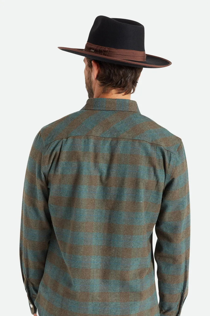 Reno Fedora - Black/Brown