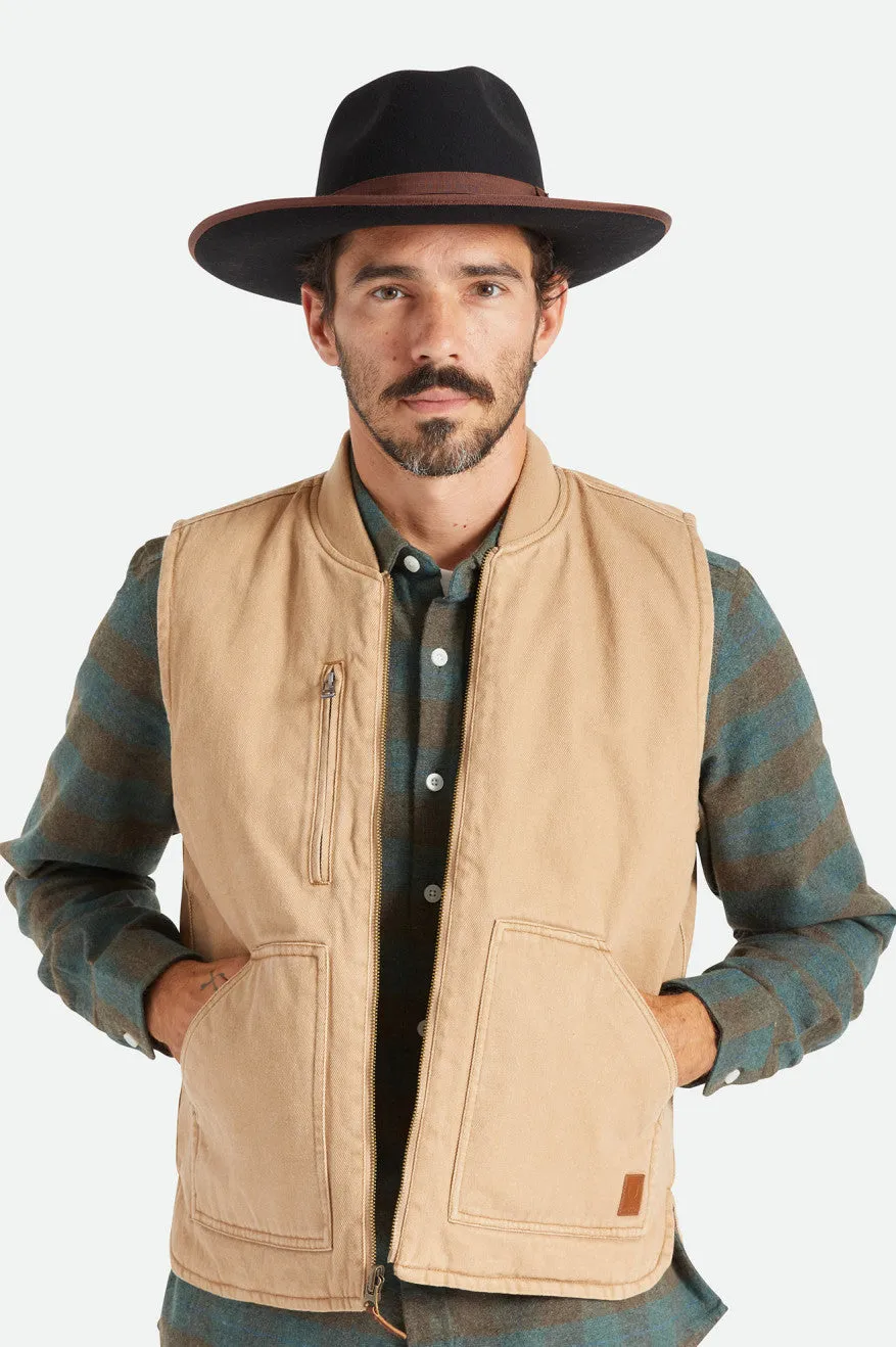 Reno Fedora - Black/Brown