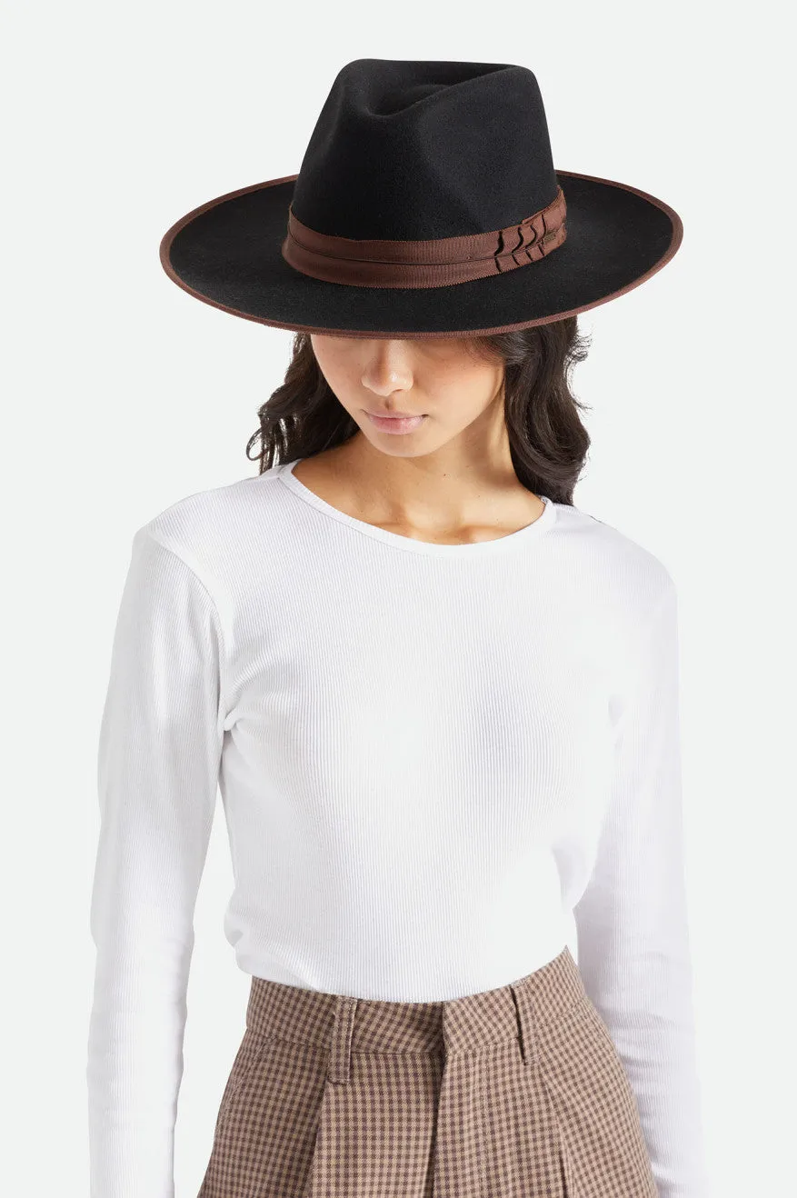 Reno Fedora - Black/Brown