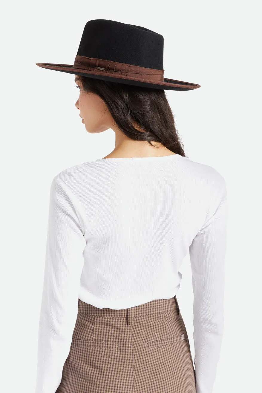 Reno Fedora - Black/Brown