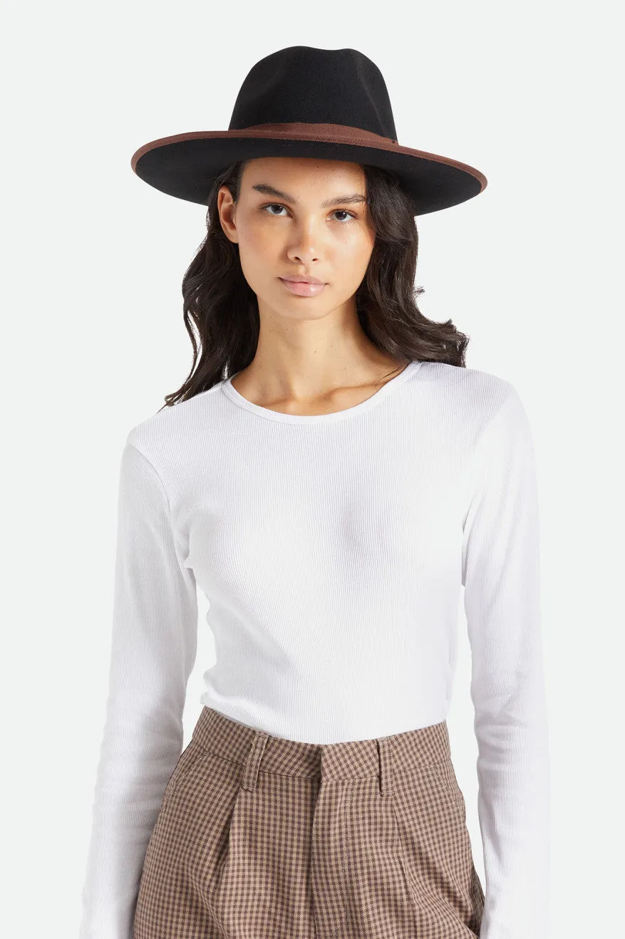 Reno Fedora - Black/Brown