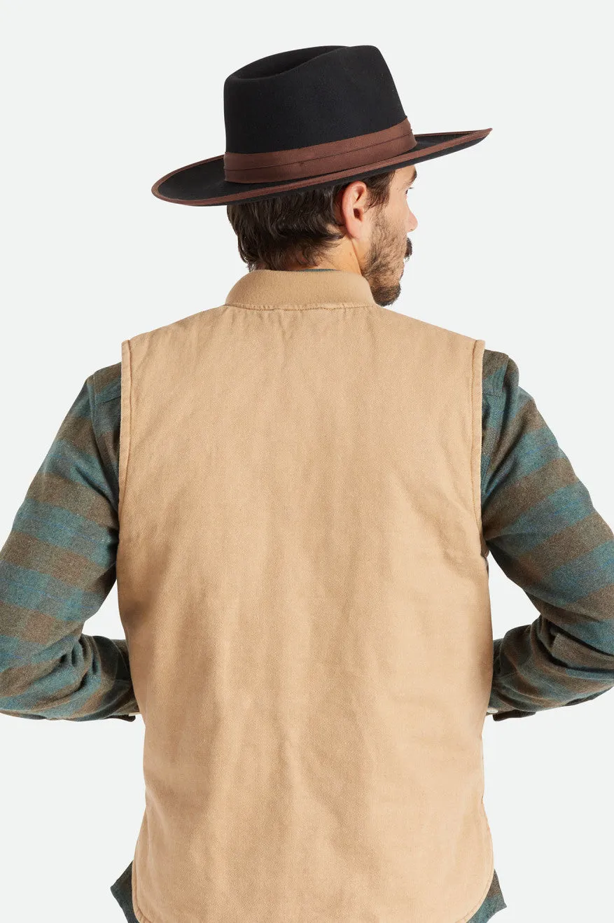 Reno Fedora - Black/Brown