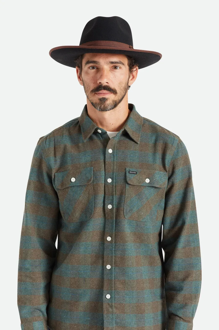 Reno Fedora - Black/Brown