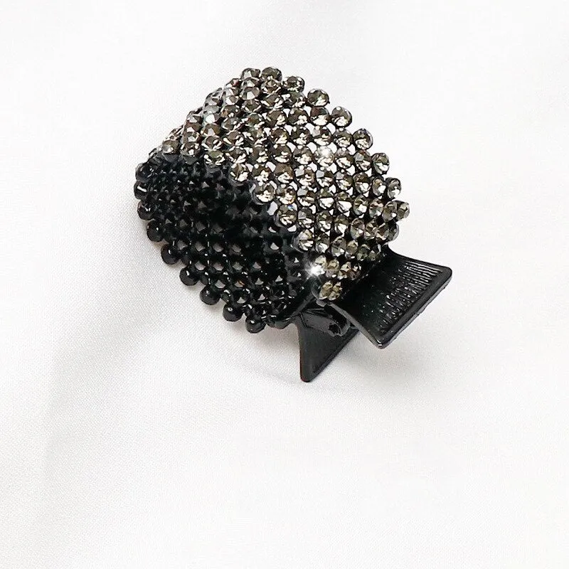 Rhinestones Round Mini Clamps