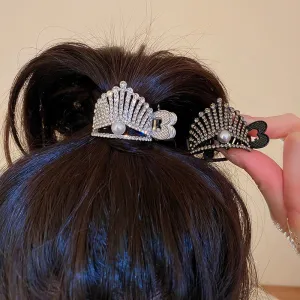 Rhinestones Round Mini Clamps