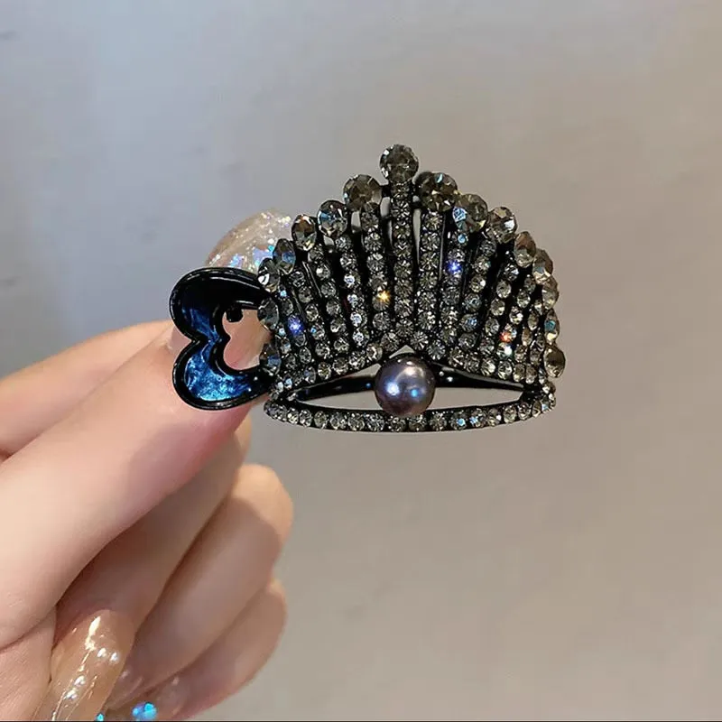 Rhinestones Round Mini Clamps