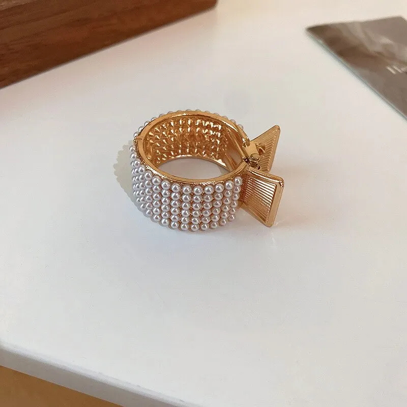 Rhinestones Round Mini Clamps
