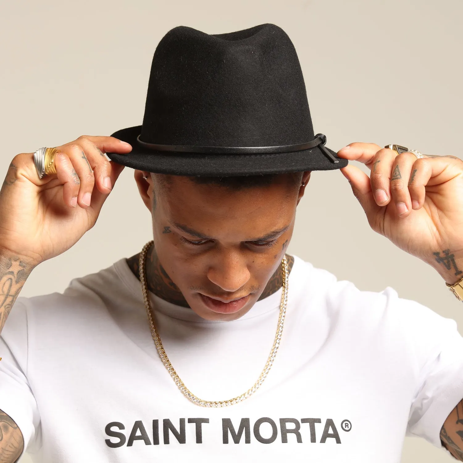 Saint Morta Patron Fedora Black