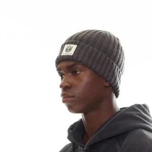 Shimuchan Logo Knit Hat - Vintage Charcoal