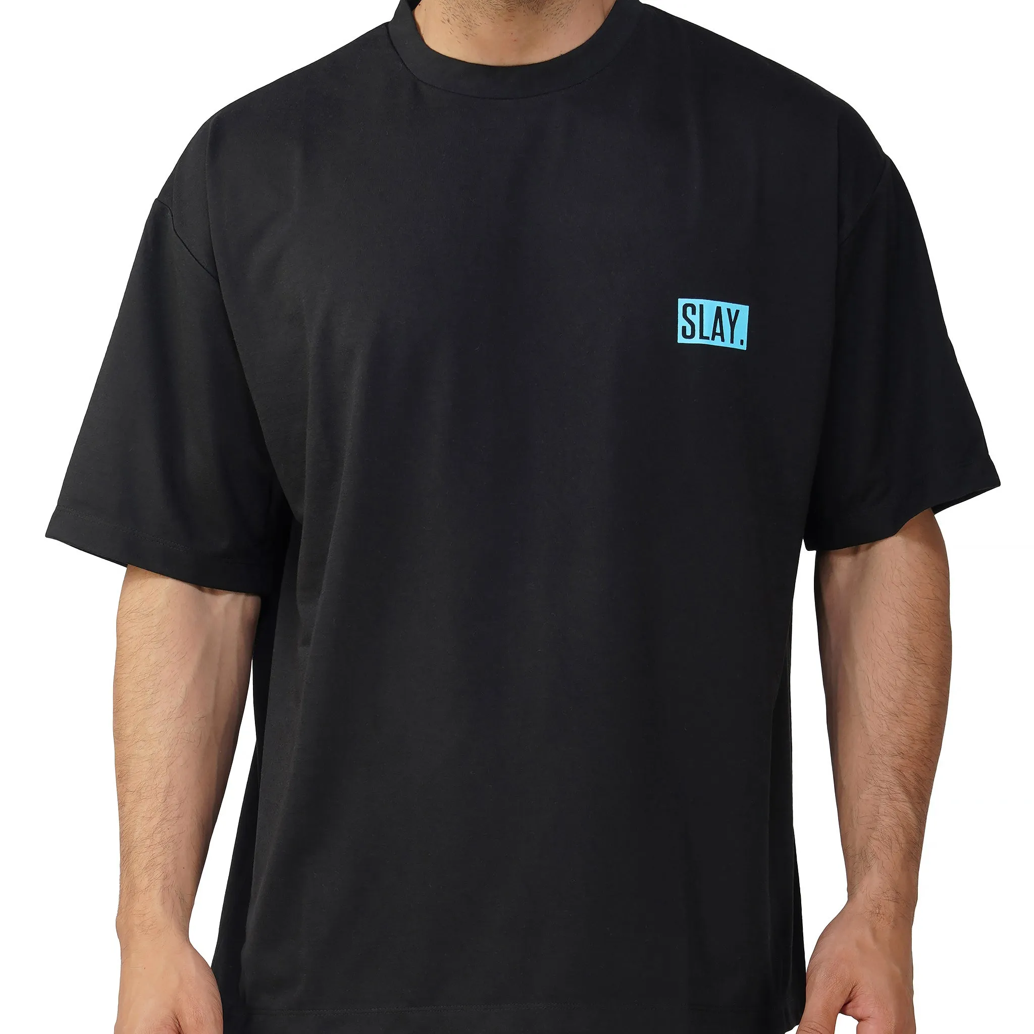 SLAY. Men's Graffiti King Oversized Drop shoulder T shirt