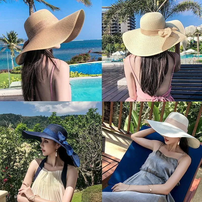 Summer Beach Wide Brim Sun Hats, UPF 50 