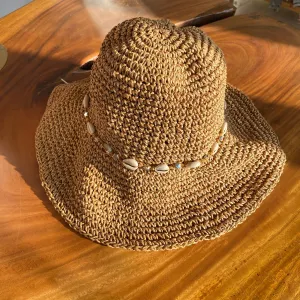 Summer Straw Hats in brown