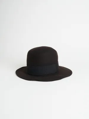 Traveller "EB" Felt Hat in Chocolate