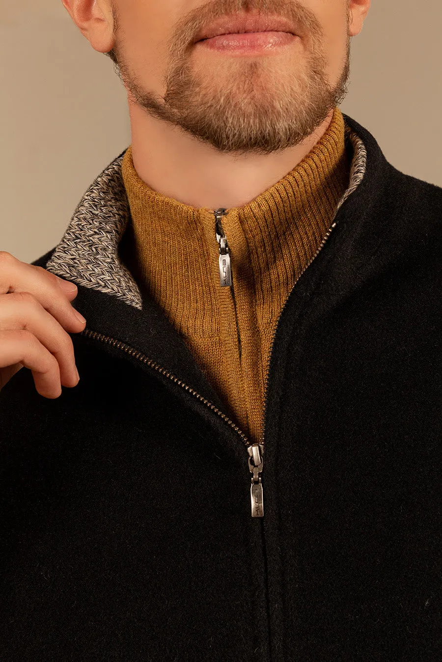Unkle Vest Alpaca Color Darknavy