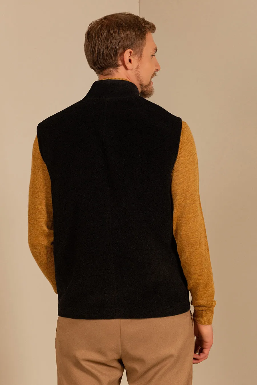Unkle Vest Alpaca Color Darknavy