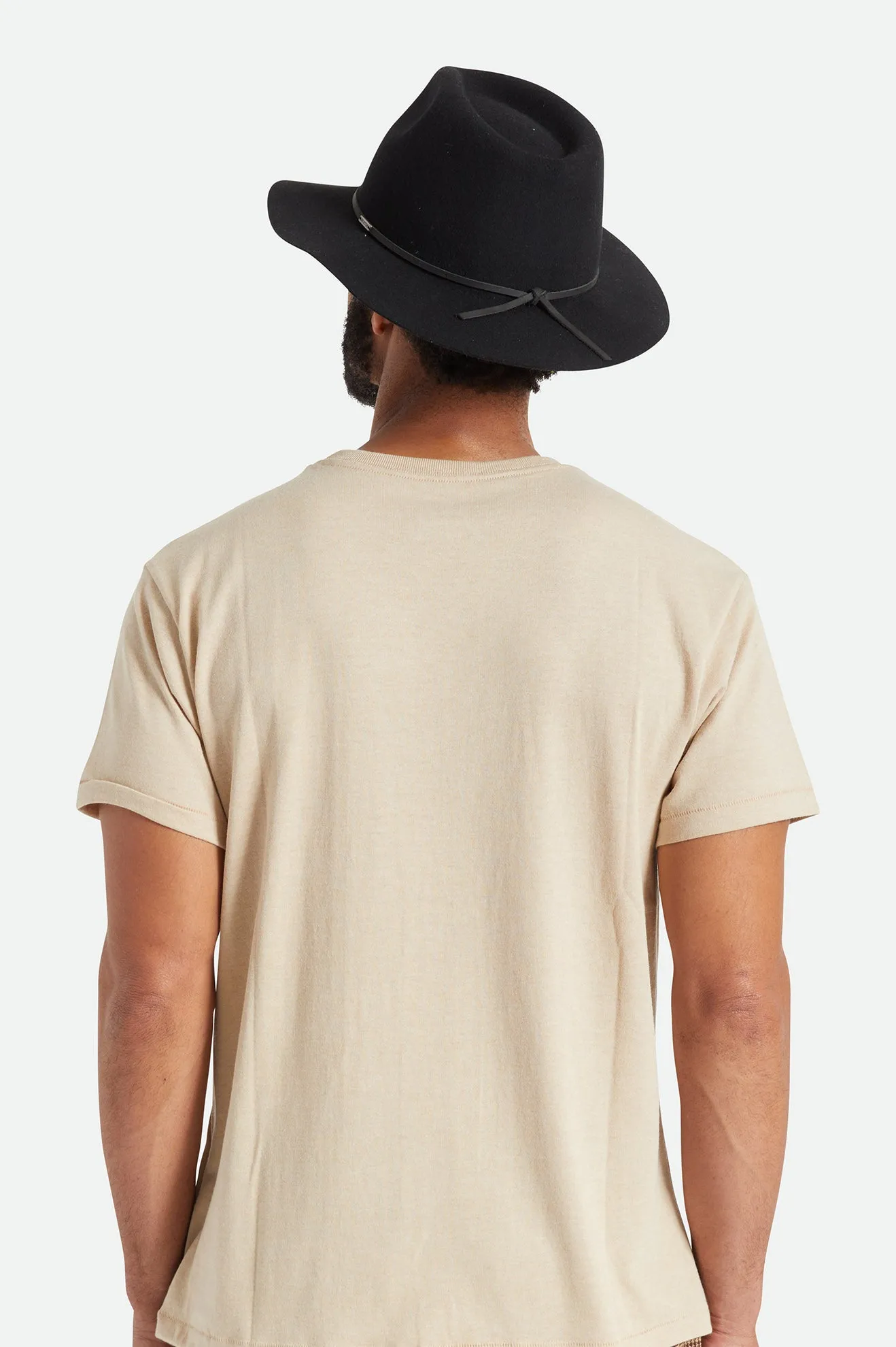 Wesley Packable Fedora - Black/Black