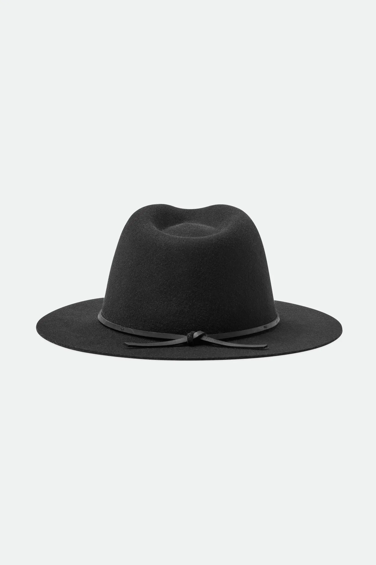 Wesley Packable Fedora - Black/Black