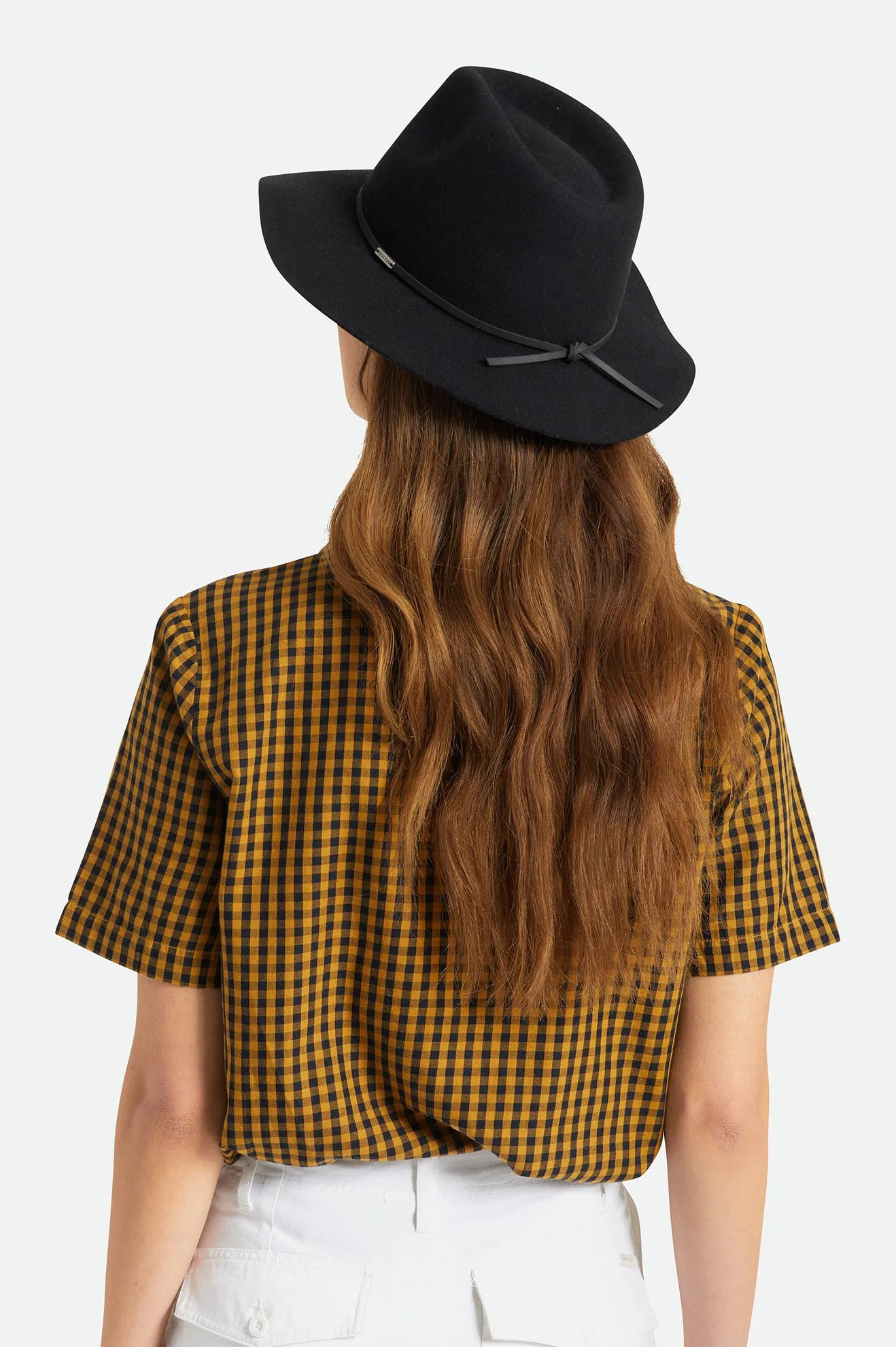 Wesley Packable Fedora - Black/Black
