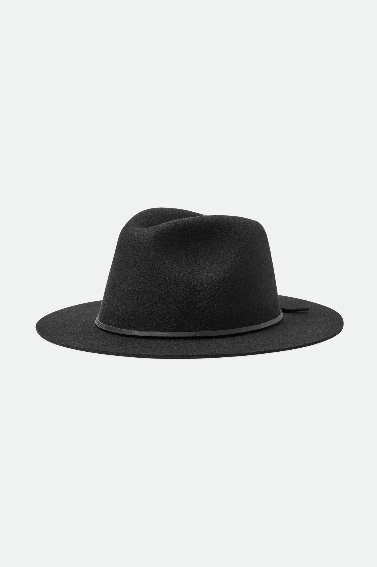 Wesley Packable Fedora - Black/Black
